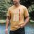 Distressed US American Flag Father Shirt Best Dad Ever Men's Comfort Colors T-Shirt Mustard