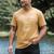 Father's Cancer Support Team My Dad's Fight Is My Fight Men's Comfort Colors T-Shirt Mustard