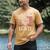 My Favorite Firefighter Calls Me Dad Fireman Father Saying Men's Comfort Colors T-Shirt Mustard