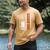 Football Kicker Dad Of A Football Kicker Father US Flag Men's Comfort Colors T-Shirt Mustard