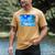 Frutiger Aero Beach Y2k Aesthetic Palm Tree Sand Ocean Men's Comfort Colors T-Shirt Mustard