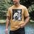 Goldendoodle Alien UFO Taking a Selfie Dog Mom Dad Men's Comfort Colors T-Shirt Mustard