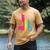 Pansexual Pride Celestial Cat Sitting Book LGBTQ Pan Colors Men Women Men's Comfort Colors T-Shirt Mustard