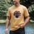 Proud Mastiff Dad American Flag Patriotic Mastiff Dad Men's Comfort Colors T-Shirt Mustard