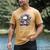 Psychological Thriller Reader Fan Skull Flowers Books Men's Comfort Colors T-Shirt Mustard