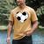 Soccer Ball Heart Idea For Mom Dad Kids T-Shirt Men's Comfort Colors T-Shirt Mustard
