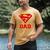Superman Super Dad Men's Comfort Colors T-Shirt Mustard Superman Super Dad Men's Comfort Colors T-Shirt Mustard