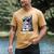 Tabby Daddy Cat Dad Graphic Grey Tabby Cat Lover Men's Comfort Colors T-Shirt Mustard