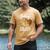 Tabby Daddy Cat Lover Saying Graphic Men's Comfort Colors T-Shirt Mustard