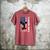 Cheer Dad American Flag Cheerleader Support Men's Comfort Colors T-Shirt Crimson