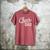 Cheer Dad Proud Cheerleading Dad Small Men's Comfort Colors T-Shirt Crimson