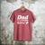 Dad To Be 2026 Loading Pink Pregnancy Reveal New Dad Daddy Men's Comfort Colors T-Shirt Crimson