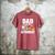 Dad Of The Astronaut Space Astronaut Birthday Family Men's Comfort Colors T-Shirt Crimson