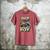 Dad Of The Birthday Boy Monster Truck Family Matching Party Men's Comfort Colors T-Shirt Crimson