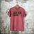 Dad BOD Loading 2024 Dad Fathers Day Baby Announcement Men's Comfort Colors T-Shirt Crimson