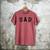 Dad Classic Bold Font Birthday Dad Men's Comfort Colors T-Shirt Crimson
