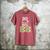 Dad Of Four Low Battery Father Of 4 Kids Dad Men's Comfort Colors T-Shirt Crimson