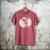 Dad Of Both Proud Football And Cheer Dad Men's Comfort Colors T-Shirt Crimson