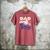 Dad Rookie Of Year 1st Birthday Baseball Theme Matching Men's Comfort Colors T-Shirt Crimson