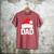 Dad Santa Christmas Family Matching Pajamas Papa Xmas Father Short Sleeve Men's Comfort Colors T-Shirt Crimson