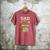 Dad Of The Wild Seven Animal Safari 7th Birthday Party Men's Comfort Colors T-Shirt Crimson
