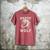 Daddy Wolf Wolves Dad Moon Fathers Day Men's Comfort Colors T-Shirt Crimson