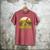 Daddysaurus Rex 2 Kids Sunset Tshirt For Fathers Day Men's Comfort Colors T-Shirt Crimson