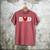Disney Mickey And Friends Dad Mickey Distressed Text Logo Men's Comfort Colors T-Shirt Crimson