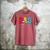 Disney Mickey And Friends Mickey Minnie Dad Collegiate Logo Men's Comfort Colors T-Shirt Crimson