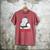 Family Guy Peter Stewie Dad Life Distressed Big Chest Logo Men's Comfort Colors T-Shirt Crimson