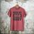 Fathers Day Birthday Over My Dad Body Dad Men's Comfort Colors T-Shirt Crimson