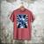 Frutiger Aero Aesthetic Tech Checkered Room Orb Sky Men's Comfort Colors T-Shirt Crimson