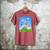Frutiger Aero Aesthetic Tech Cherry Blossom Fishes Bubbles Raglan Baseball Tee Men's Comfort Colors T-Shirt Crimson