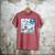 Frutiger Aero Aesthetic Tech Great Wave Of Kanagawa Fishes Men's Comfort Colors T-Shirt Crimson