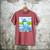 Frutiger Aero Aesthetic Tech Water Fishes Monitor Screen Men's Comfort Colors T-Shirt Crimson