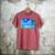 Frutiger Aero Beach Y2k Aesthetic Palm Tree Sand Ocean Men's Comfort Colors T-Shirt Crimson