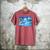 Frutiger Aero Dolphin Sunset Ocean With Palm Trees Y2k Men's Comfort Colors T-Shirt Crimson