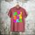 In My Glowing Dad Era Groovy Colorful Bright Men's Comfort Colors T-Shirt Crimson