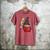 Gnome Read Reading Book Librarian Across America Women Kids Men's Comfort Colors T-Shirt Crimson
