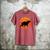 Introvert Retro Sunset Capybara Tee Men's Comfort Colors T-Shirt Crimson