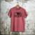 Lab Dad Distressed American Flag Patriotic Dog Men's Comfort Colors T-Shirt Crimson