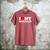 I Love My Step-Dad Heart Family Grandpa StepDad Bonus Dad Men's Comfort Colors T-Shirt Crimson