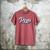 New Grandpa For Dad Called Pops Men's Comfort Colors T-Shirt Crimson