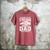 Not The Stepdad Dad That Stepped Up Fathers Day 2025 Men's Comfort Colors T-Shirt Crimson