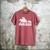 Papa Bear Two Cubs Shirt Daddy Bear Twin Tshirt Papa 2 Kids Men's Comfort Colors T-Shirt Crimson