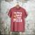 Pizza Lover Saying Introvert Anti Social Humor Foodie Men's Comfort Colors T-Shirt Crimson