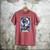The Reader Tarot Card Reading Skeleton Skull Book Lover Men's Comfort Colors T-Shirt Crimson