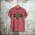 Retro Camo Dad Hunting Camouflage Deer Matching Men's Comfort Colors T-Shirt Crimson