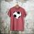 Soccer Ball Heart Idea For Mom Dad Kids T-Shirt Men's Comfort Colors T-Shirt Crimson