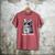 Tabby Daddy Cat Dad Graphic Grey Tabby Cat Lover Men's Comfort Colors T-Shirt Crimson